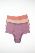 KIT 3 CALCINHAS MICROFIBRA LATERAL DUPLA ALTA